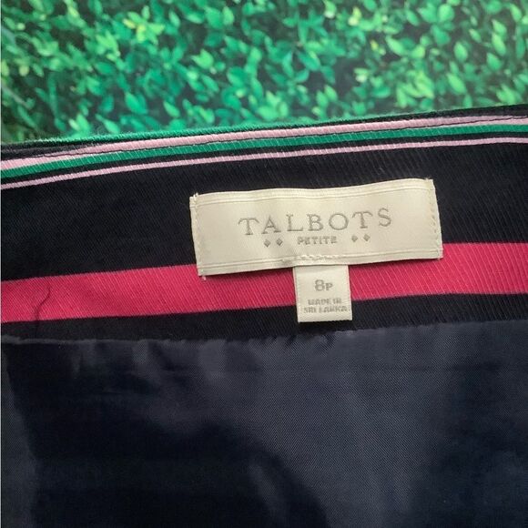 🎀 Talbots Preppy Striped Knee-Length Skirt – Size 8P - Picture 5 of 5
